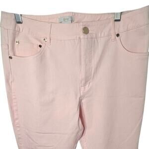 Eric women’s size 14‎ Barbie core pink gold studded stretch Y2K ankle pant